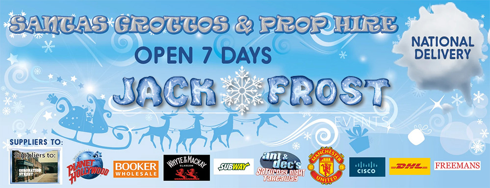 Jack Frost Christmas Grotto and Christmas Prop hire