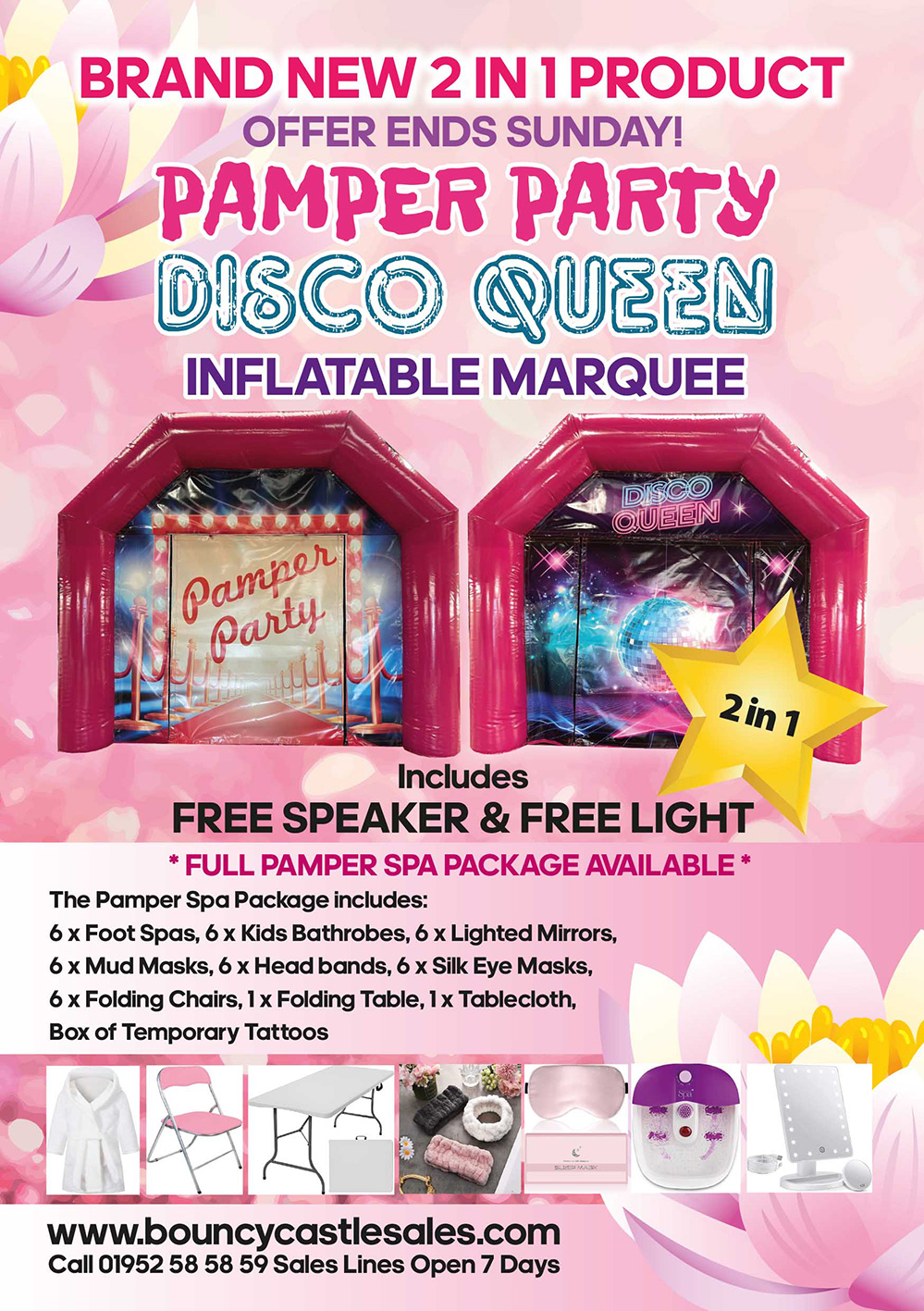 Pamper Party package