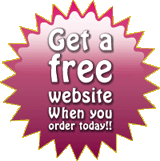 Get a free website when you order today