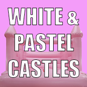 White and Pastel Bouncy Castles