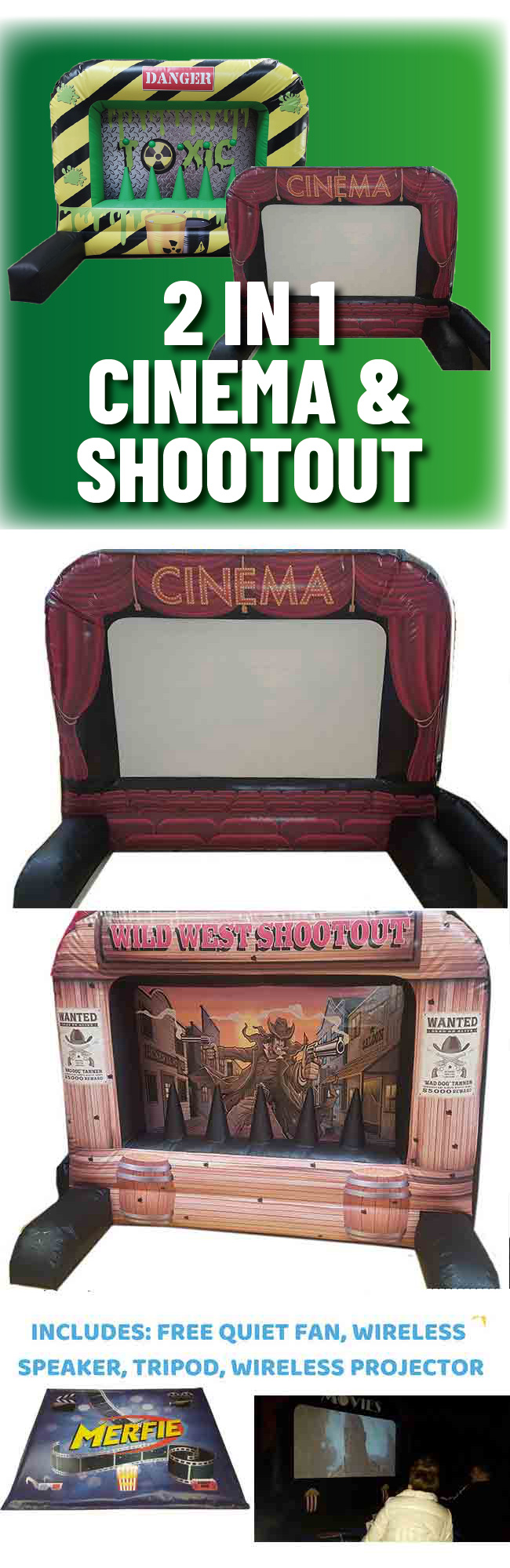 2IN1 Inflatable - Games for Sale