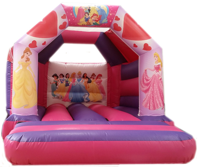 BC377 Inflatable -  Deluxe Commercial Princess Girls Bouncy Castle. Special Offer. Available in 12x12 or 14x12 at the same price. for Sale