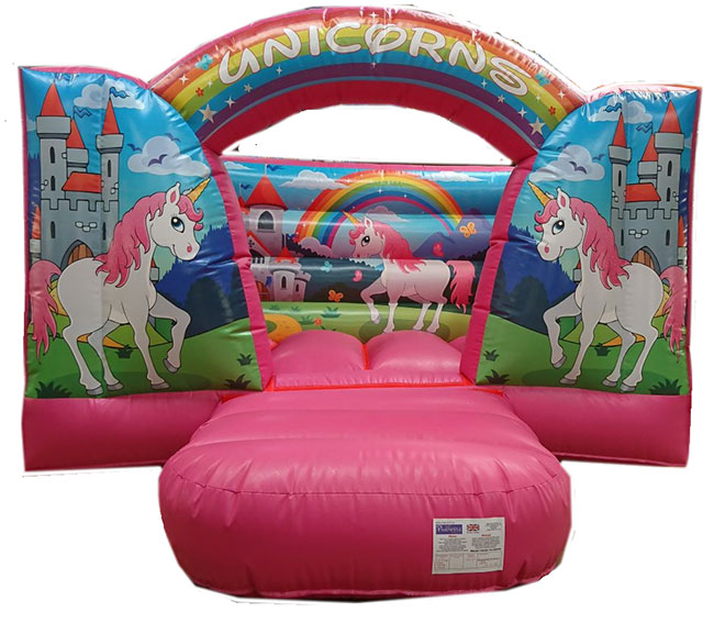 BC443 Inflatable - Deluxe Commercial unicorn Low Height Girls Bouncy Castle. Special offer. for Sale