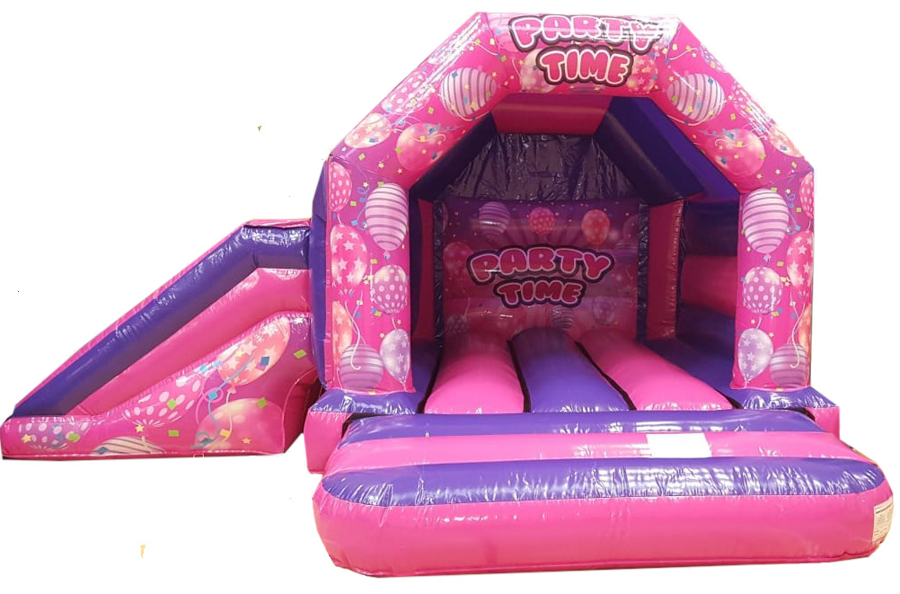 BC559 Inflatable -  Deluxe Commercial Girls Bouncy Castle Gloss Party slide combi. New for 2022. for Sale