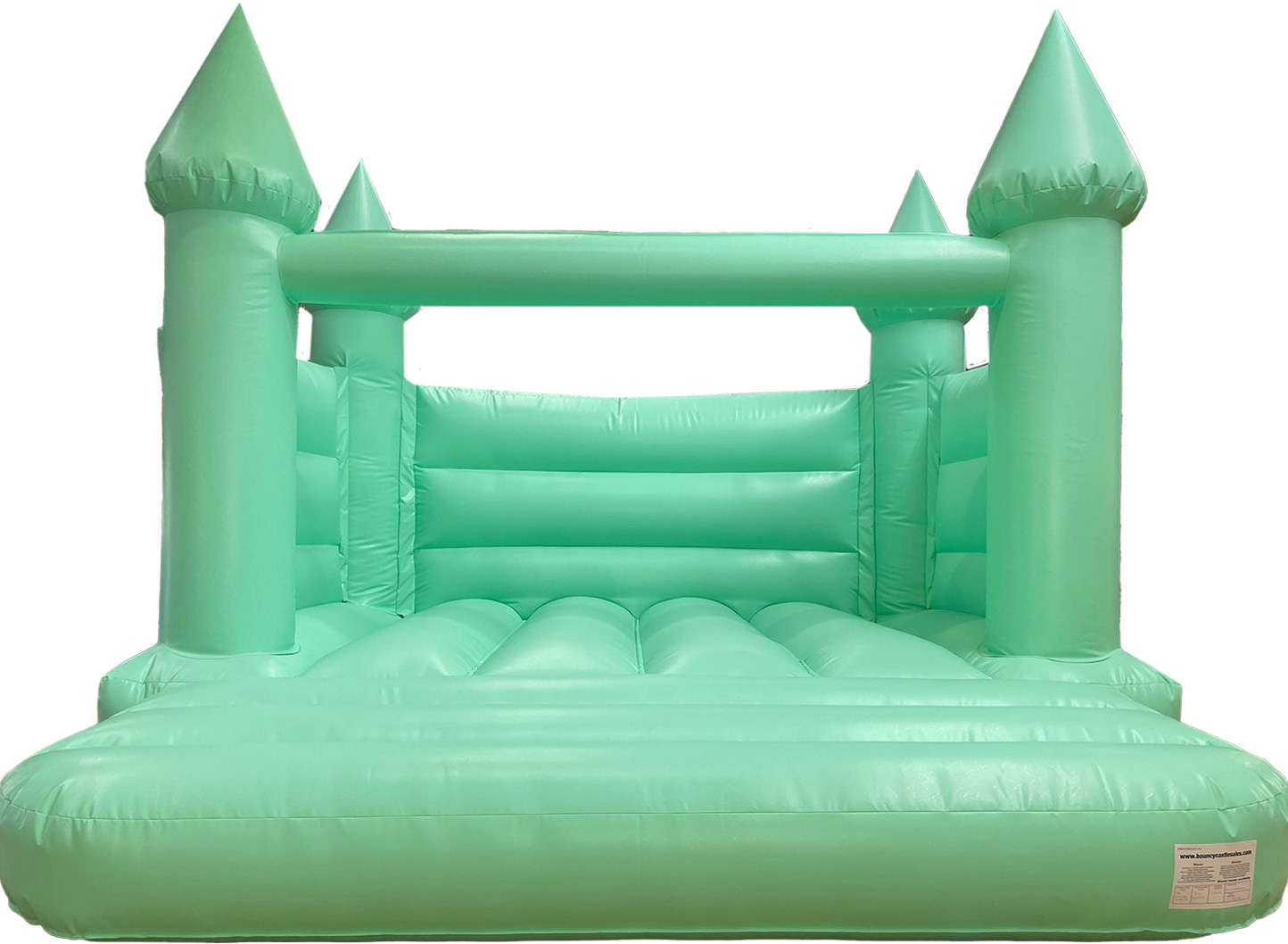 BC677 Mint Green Castle - Bouncy Castle for Sale