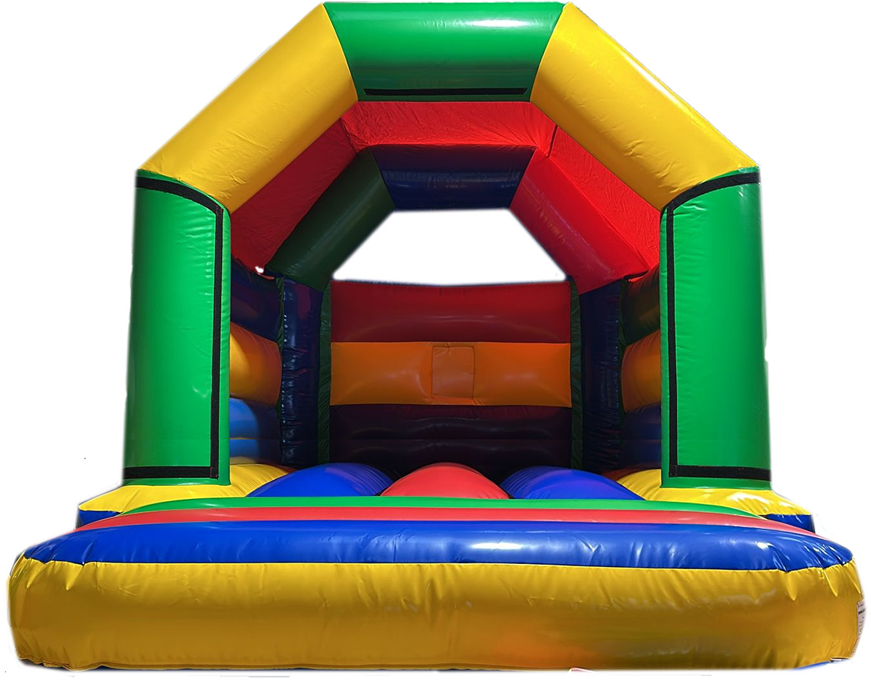 BC738 Gloss velcro neutral multi coloured Castle - Bouncy Castle for Sale