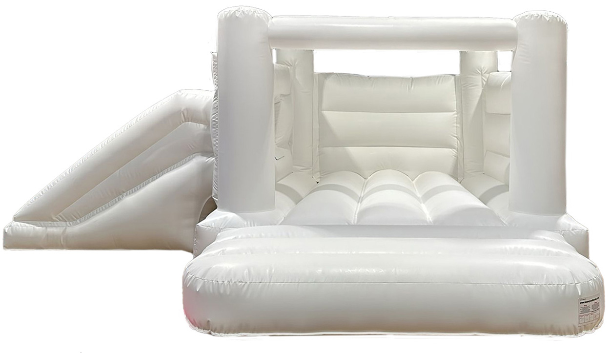 BC743 Low Height White Combi - Bouncy Castle for Sale