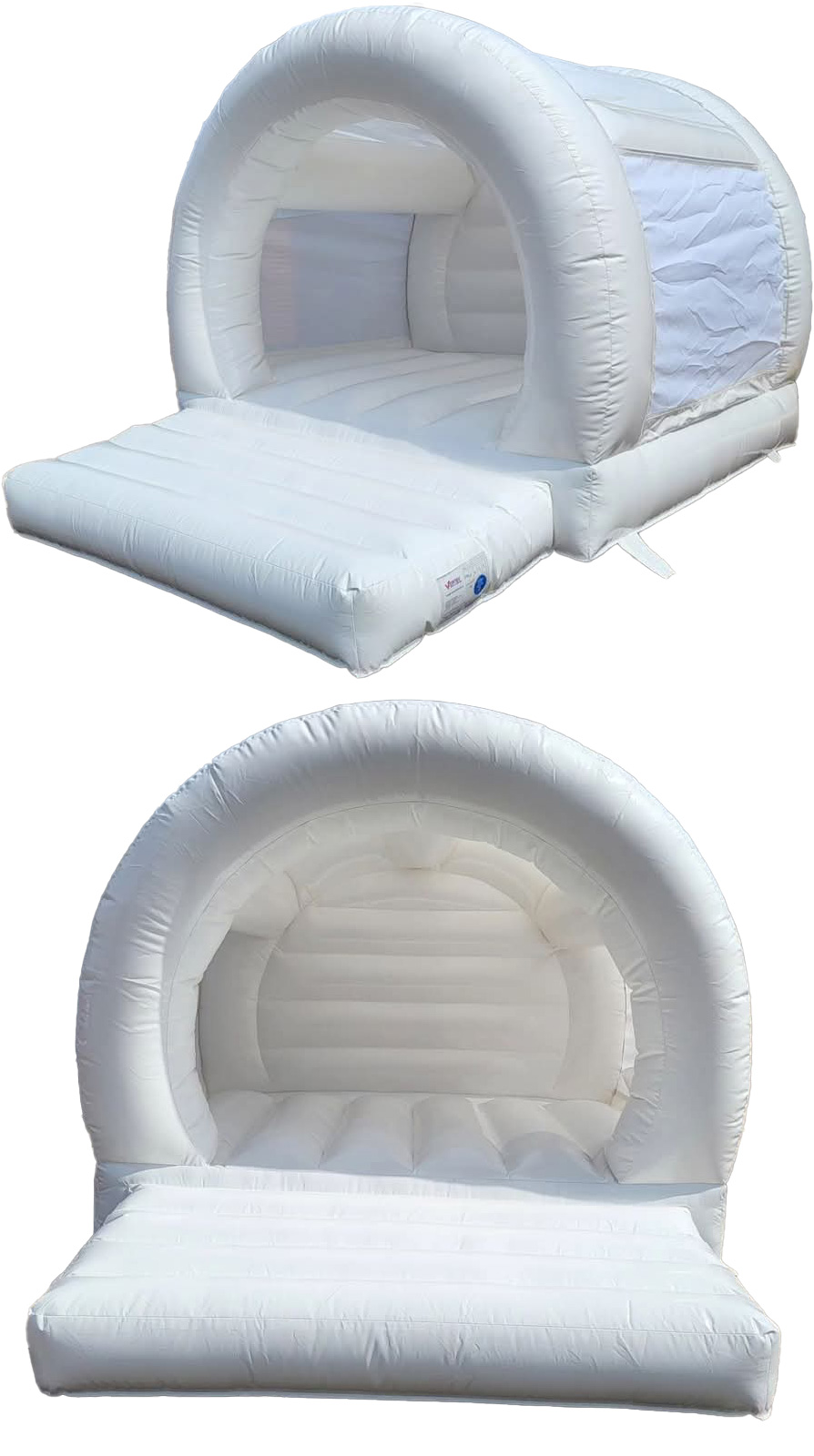 BC764 Circle White Castle - Bouncy Castle for Sale