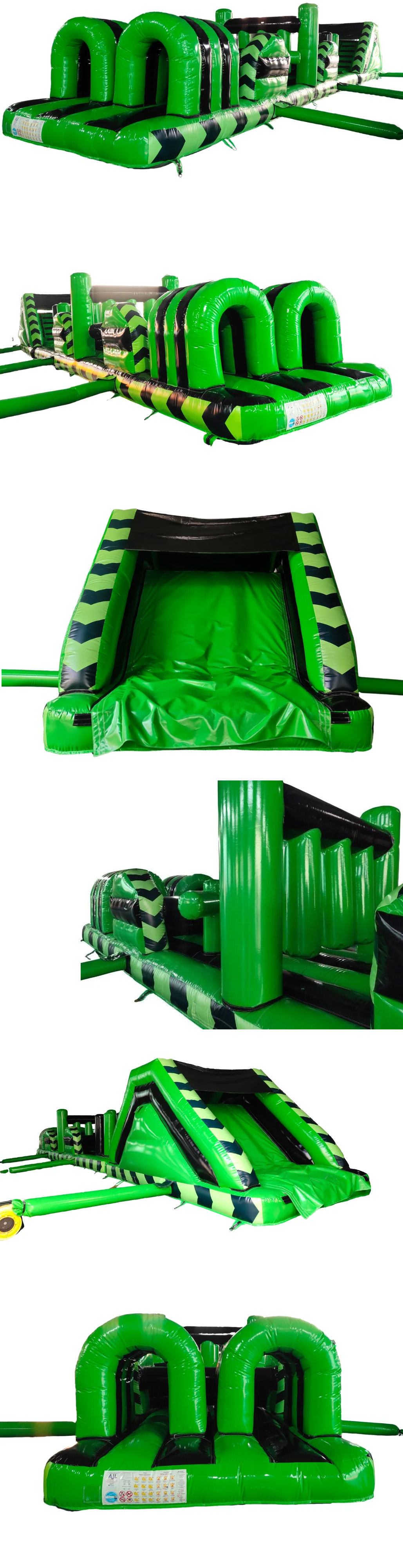 BC775 46ft Endurance Run Green and Black Obstacle Course - New Design for Sale