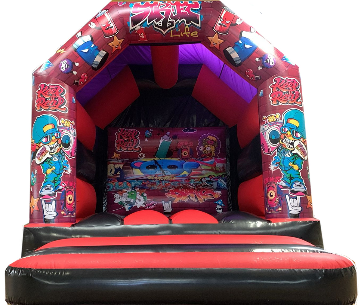 BC785 Graffiti Bouncy Castle -  no blower for Sale