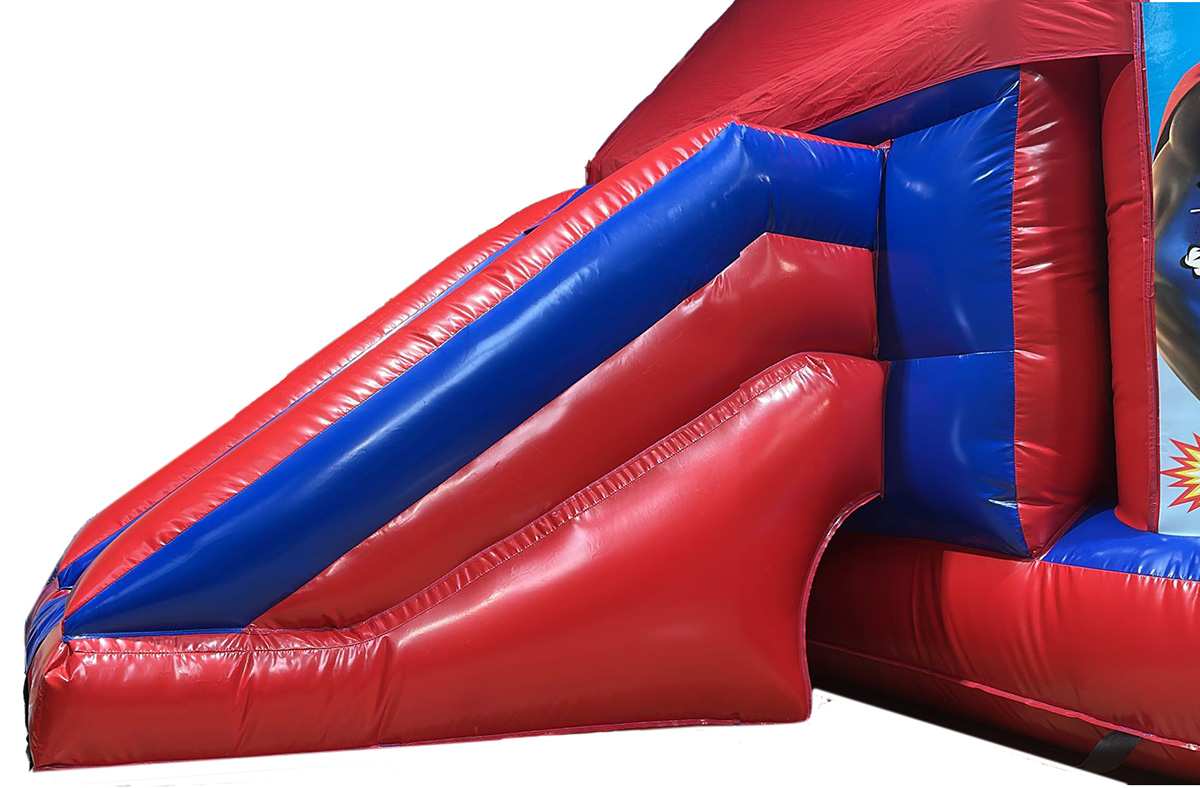 Thumbnail 2 — BC800 Cape or Gloss Superhero Bouncy Castle - Bouncy Castle for Sale