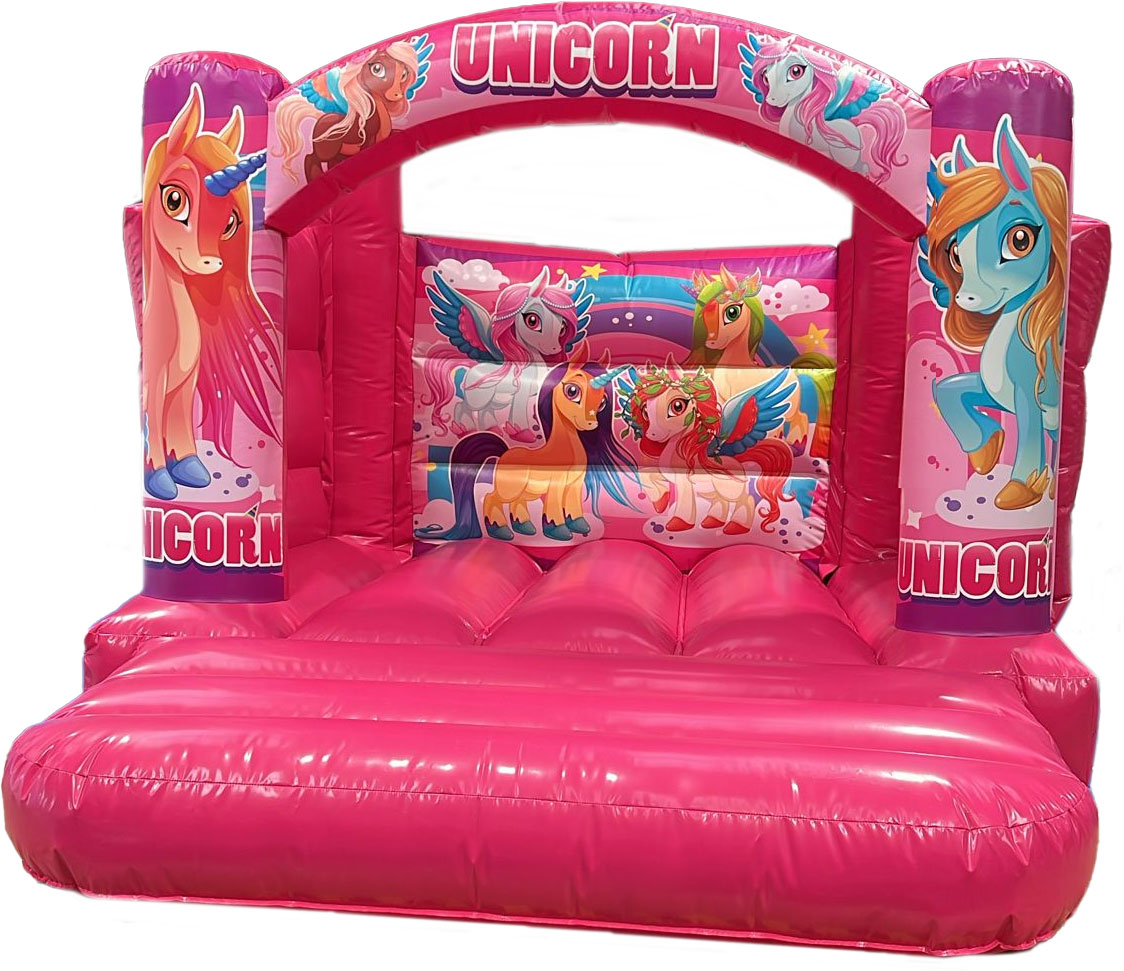 BC802 Gloss Unicorn Castle - Bouncy Castle for Sale