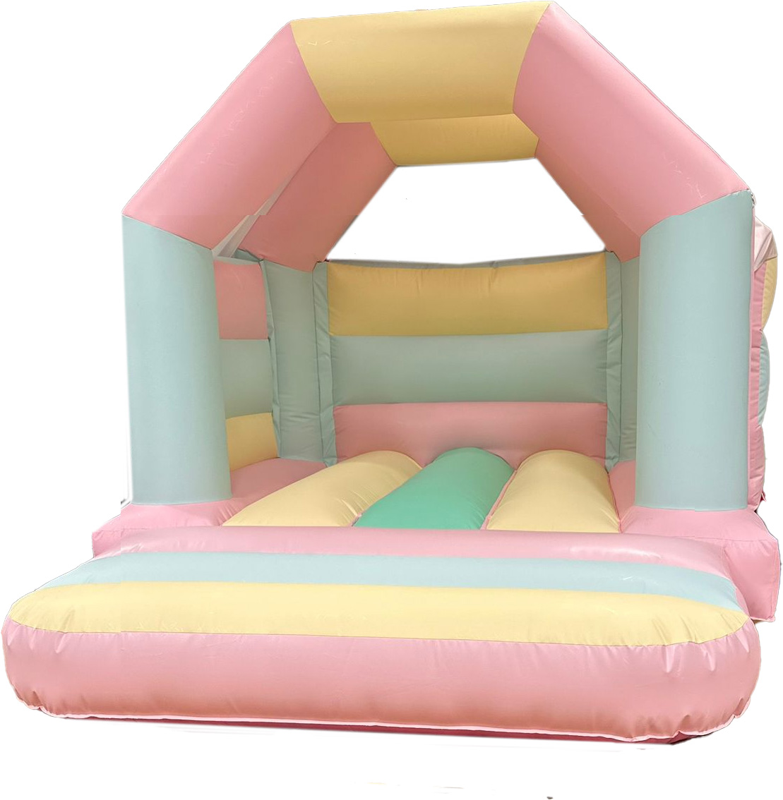 BC806 Pastel Castle with rain cover - Bouncy Castle for Sale