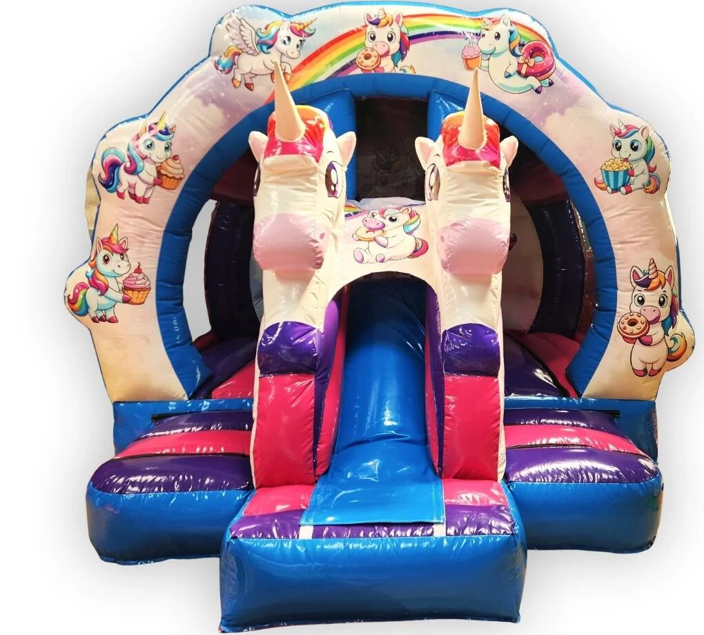 Thumbnail 1 — BC816 3D Twin Unicorn Curved Front Slide Combo - 3d Castle for Sale