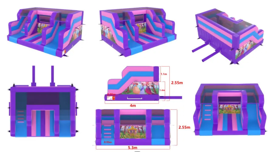 Thumbnail 1 — BC821 Princess Theme Activity - Bouncy Castle for Sale