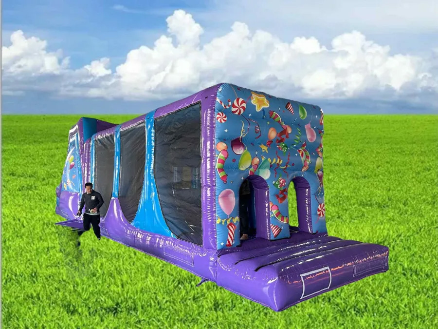 BC823 Deluxe Commercial 45ft 2 part Fun Run Bouncy Castles for
Sale