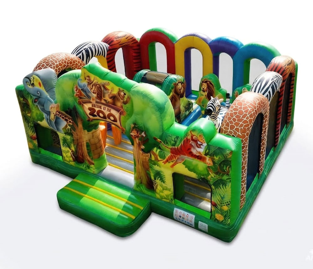 BC852 3D Jungle Activity Inflatable - 3d Castle for Sale