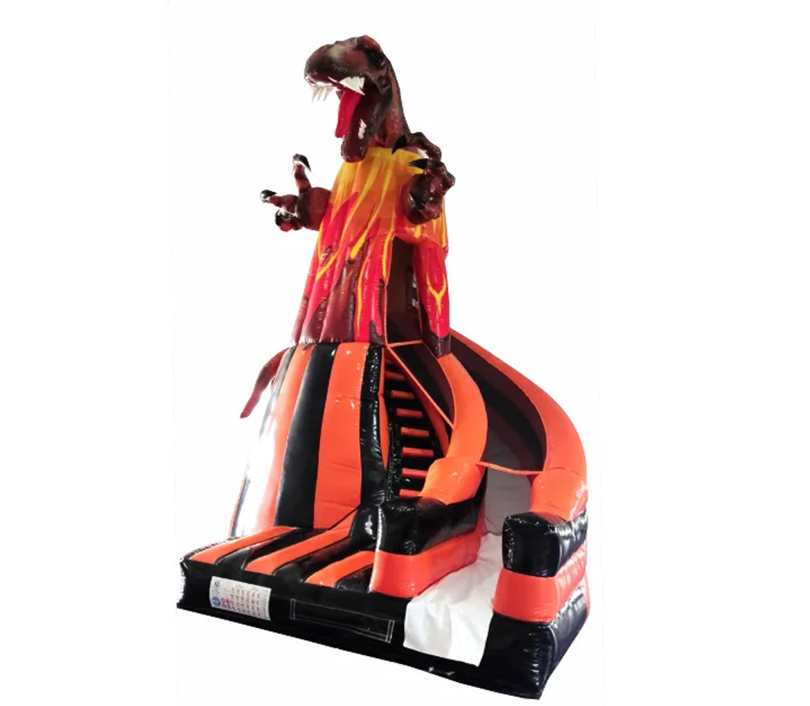 Thumbnail 2 — BS1414 10ft Platform 3D Dinosaur Helter Skelter Slide - Inflatable Slide for Sale