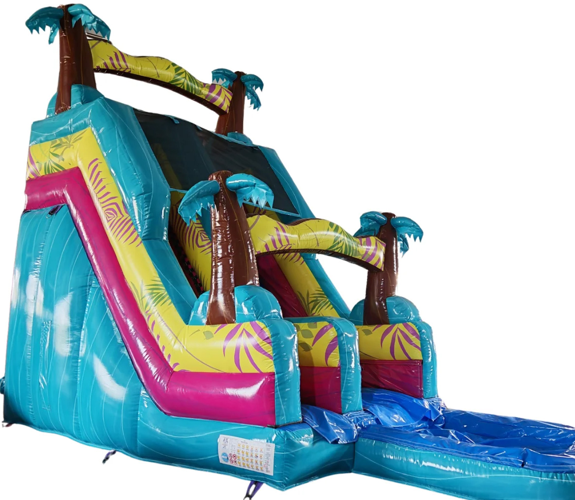 Thumbnail 1 — BS1973 10ft Platform 3D Tiki Water Slide - Inflatable Slide for Sale