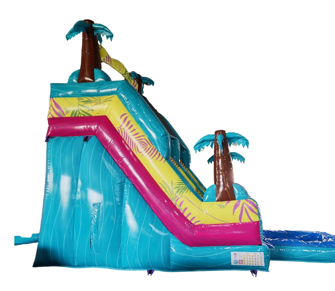 Thumbnail 2 — BS1973 10ft Platform 3D Tiki Water Slide - Inflatable Slide for Sale