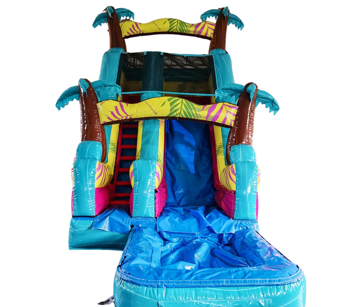 Thumbnail 4 — BS1973 10ft Platform 3D Tiki Water Slide - Inflatable Slide for Sale