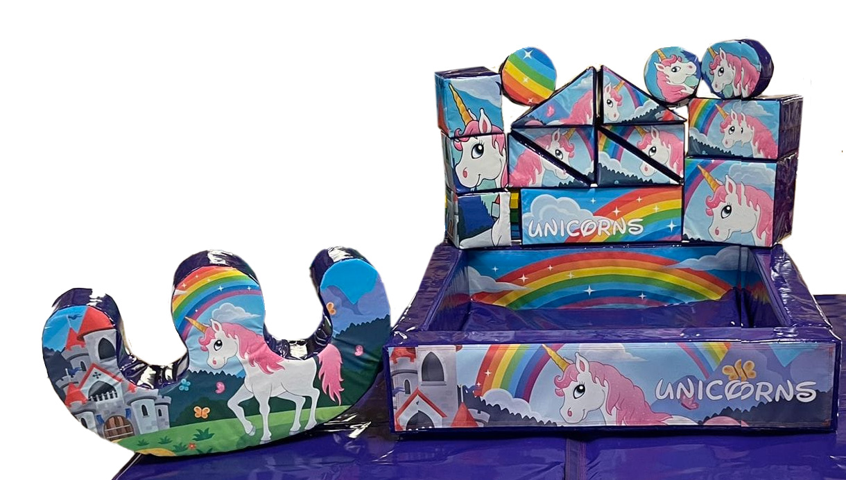 NEWSP60 17 piece Unicorn Softplay set -  rocker for Sale