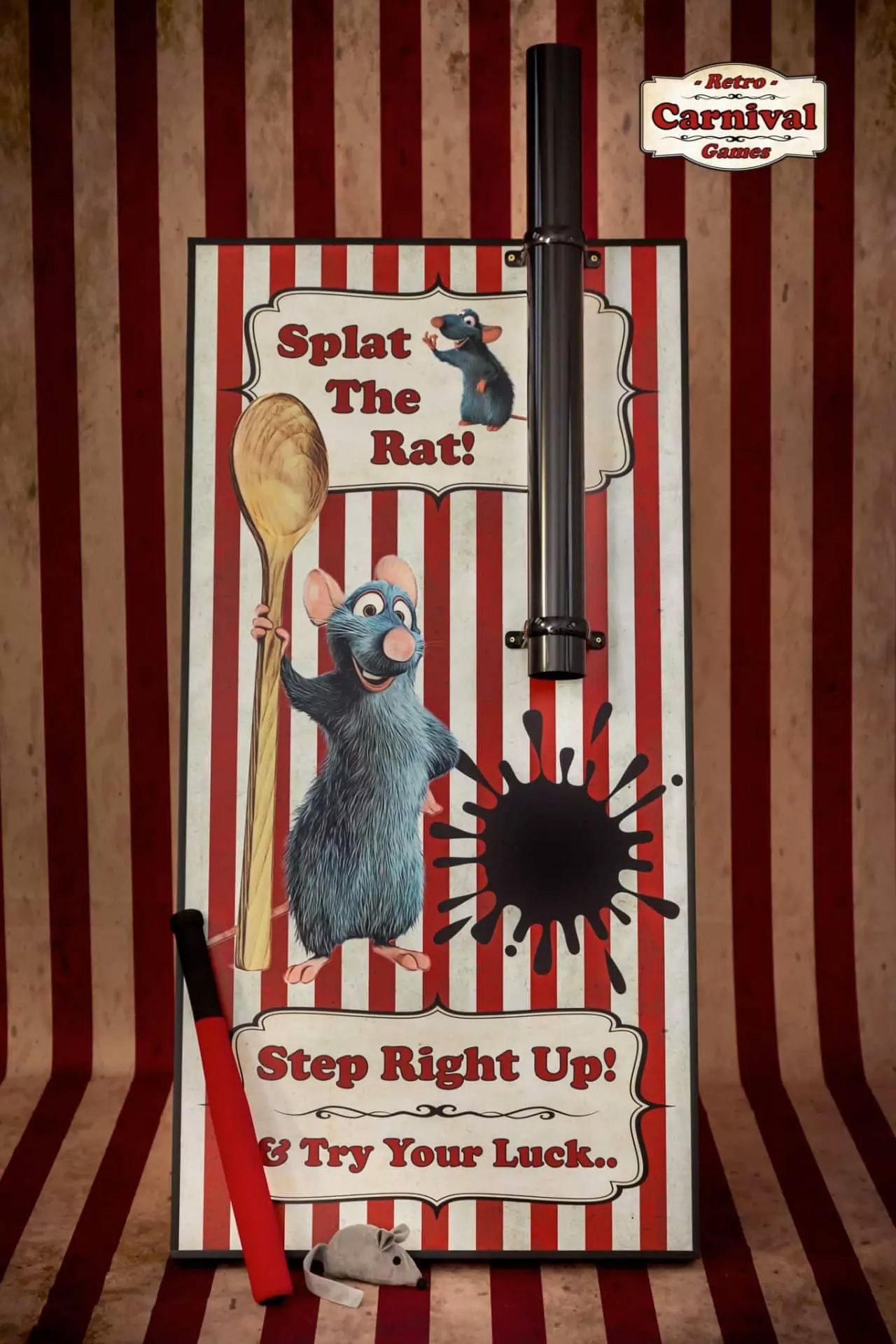 WD05 Splat The RAT! -  foam bat and weighted rat. for Sale