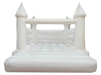 BC646 Deluxe Commercial 15ftx12ft White Bouncy Castle larger view