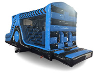 BC726 Deluxe Commercial Light Blue and Black Obstacle Course larger view