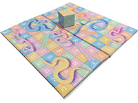 GG19 Deluxe Commercial Pastel snakes and ladders larger view