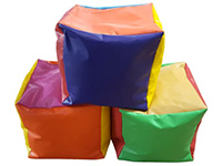 SENS13 Deluxe Commercial Large Bean Bag Cube larger view